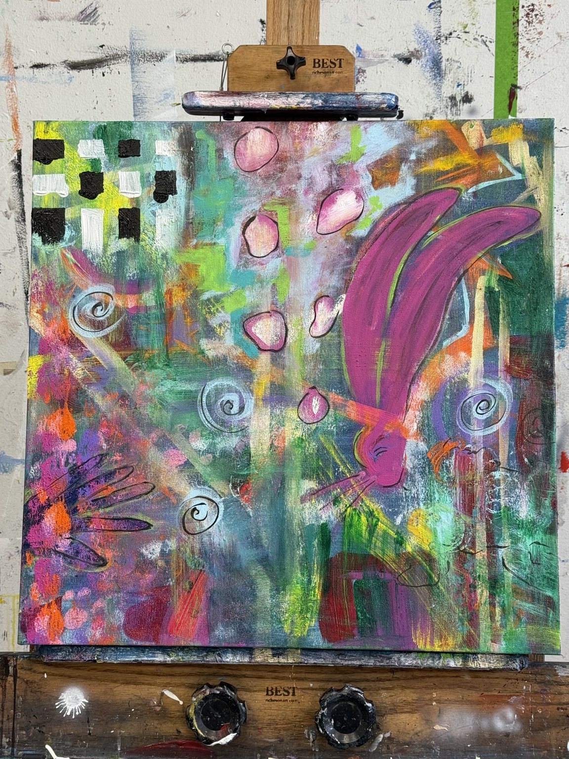A Colorful Past, original painting by Farrah Scott