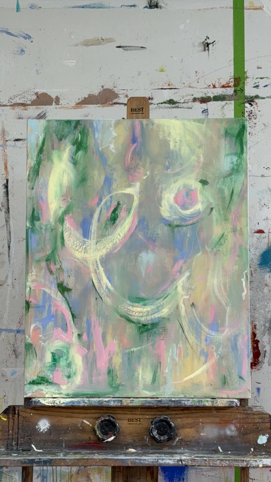 Pastel Behavior, original painting by Farrah Scott